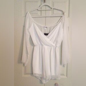 NWT Fashion Nova White Sweet Days Romper